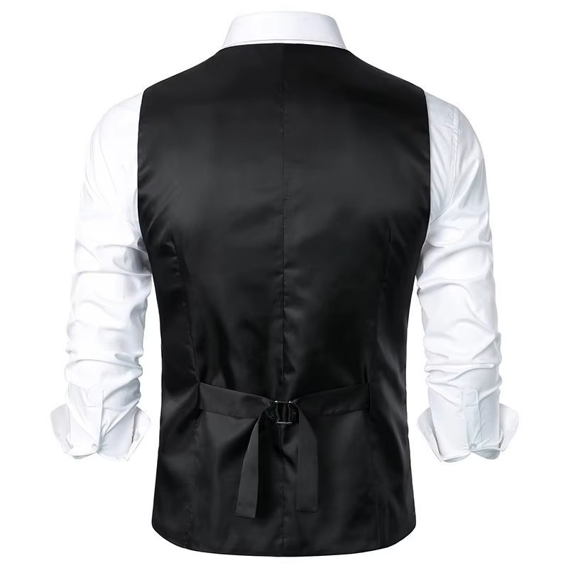 Mens Vintage Striped Spring Summer Suit Vest (2) Herren Vintage Gestreifte Frühlings-Sommer-Anzugweste (2)