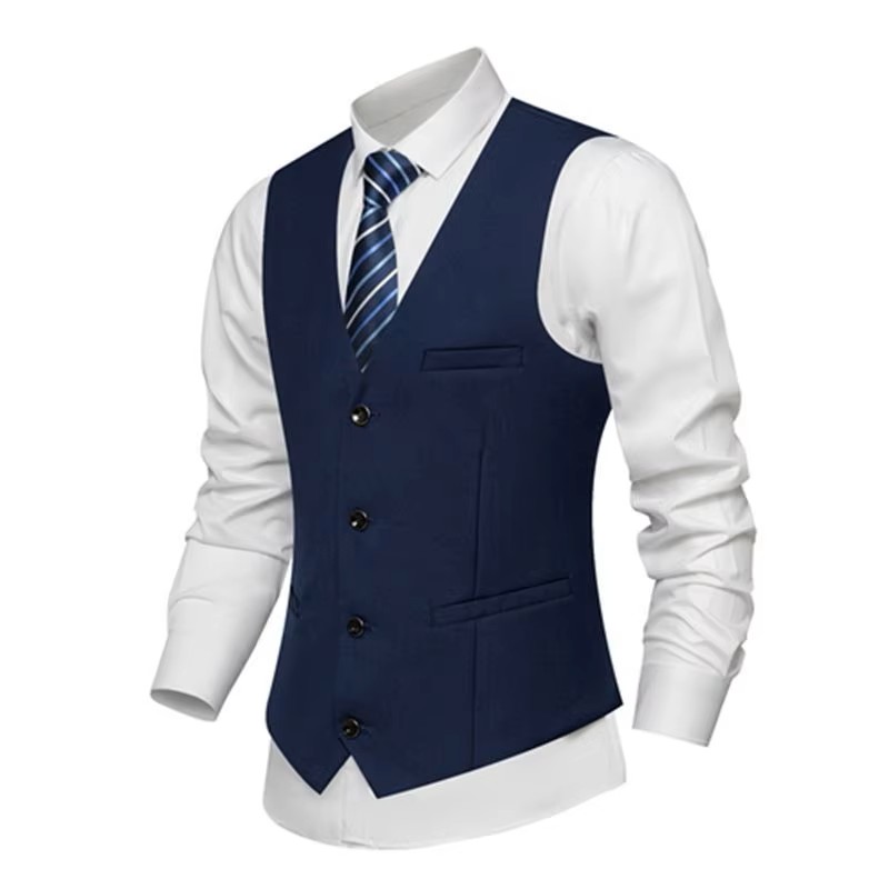 Mens Customizable Formal Tuxedo Work Vest (5) Gilet da lavoro da smoking formale personalizzabile da uomo (5)