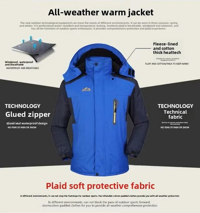 Unisex Padded Windproof Outdoor Work Uniform (1) Uniforme de trabajo al aire libre unisex acolchado a prueba de viento (1)