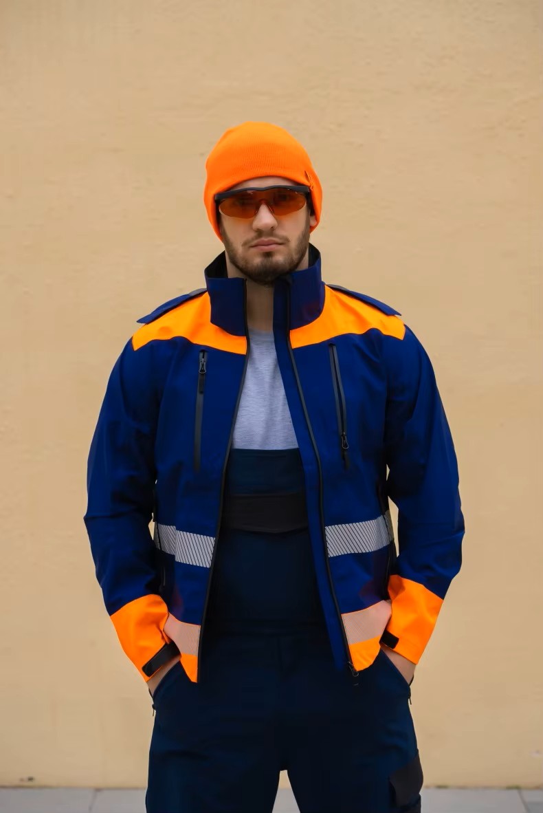 Fluorescent Reflective Polyester Hi Vis Safety Jacket (1) Fluorescent Reflective Polyester Hi Vis Safety Jacket (1)