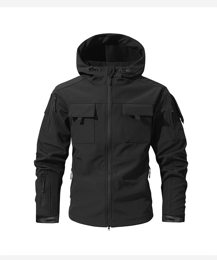 Mens Fleece Hooded Mountain Winter Jacket (1) Mens Fleece Hooded Mountain Winter Jacket (1)
