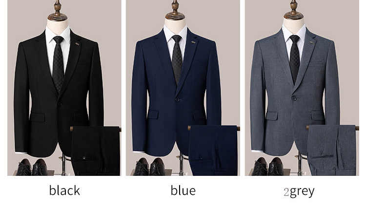 Men's Single-Breasted Business Suit (4) Men's Single-Breasted Business Suit (4)