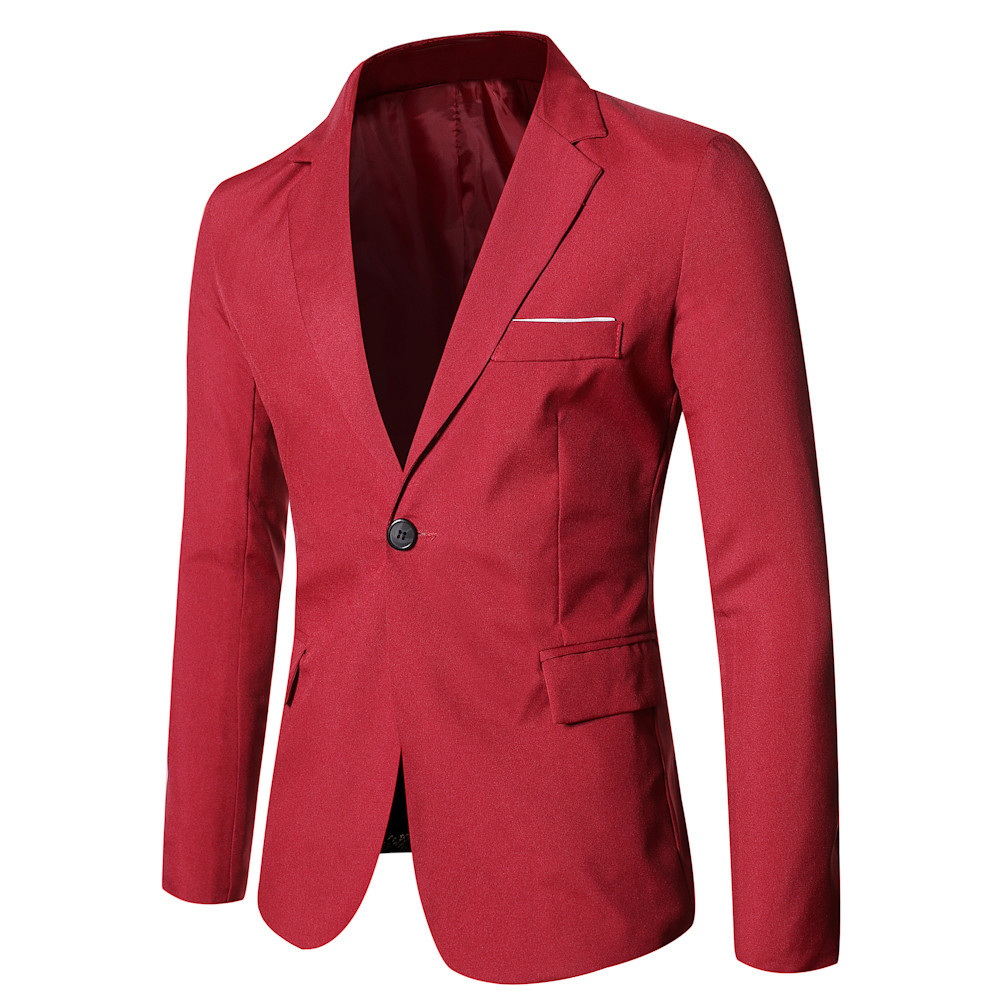 Men's Slim-Fit Single-Breasted Casual Thickened Blazer (12) Men's Slim-Fit Single-Breasted Casual Thickened Blazer (12)