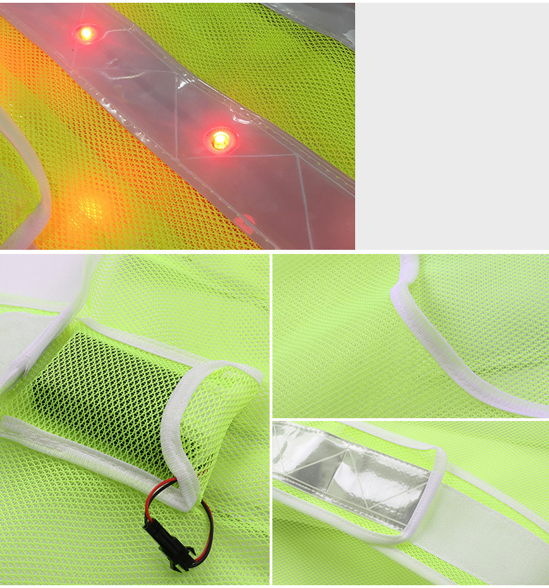 LED Flashing Reflective Patrol Safety Vest (2) LED Flashing Reflective Patrol Safety Vest (2)