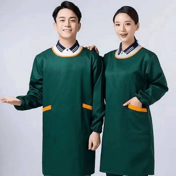 Unisex Waterproof Reversible Long Sleeve Apron (1) Unisex Waterproof Reversible Long Sleeve Apron (1)