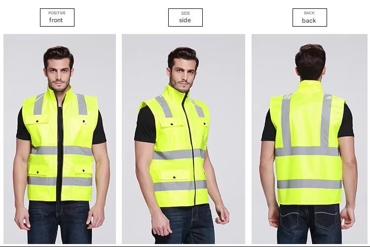 Unisex Oxford Waterproof Hi Vis Safety Vest (3) Unisex Oxford Waterproof Hi Vis Safety Vest (3)