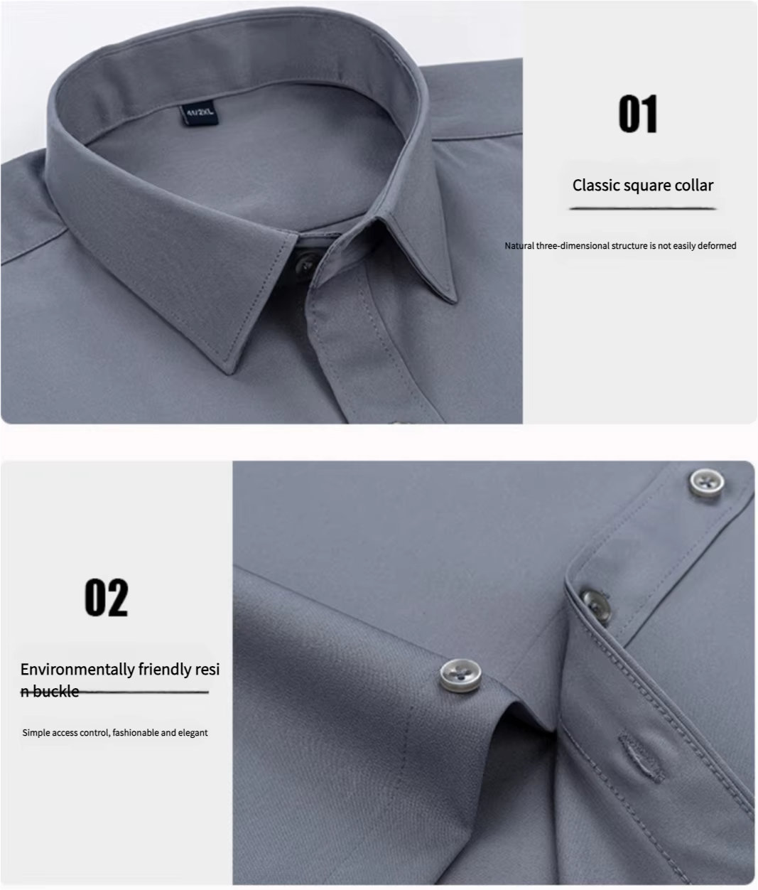 Mens Custom Logo Pure Cotton Work Dress Shirt Mens Custom Logo Pure Cotton Work Dress Shirt