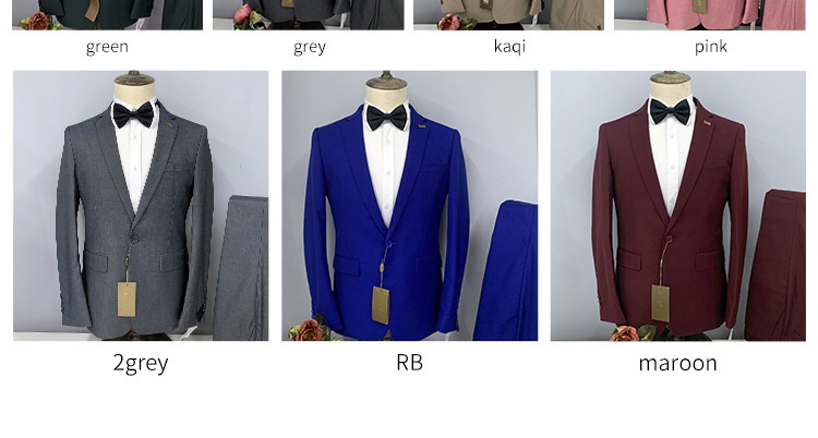 Men's Single-Breasted Business Suit (3) Men's Single-Breasted Business Suit (3)