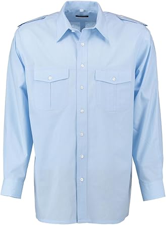 Mens Long Sleeve Pilot Shirt No Epaulets (2) Mens Long Sleeve Pilot Shirt No Epaulets (2)