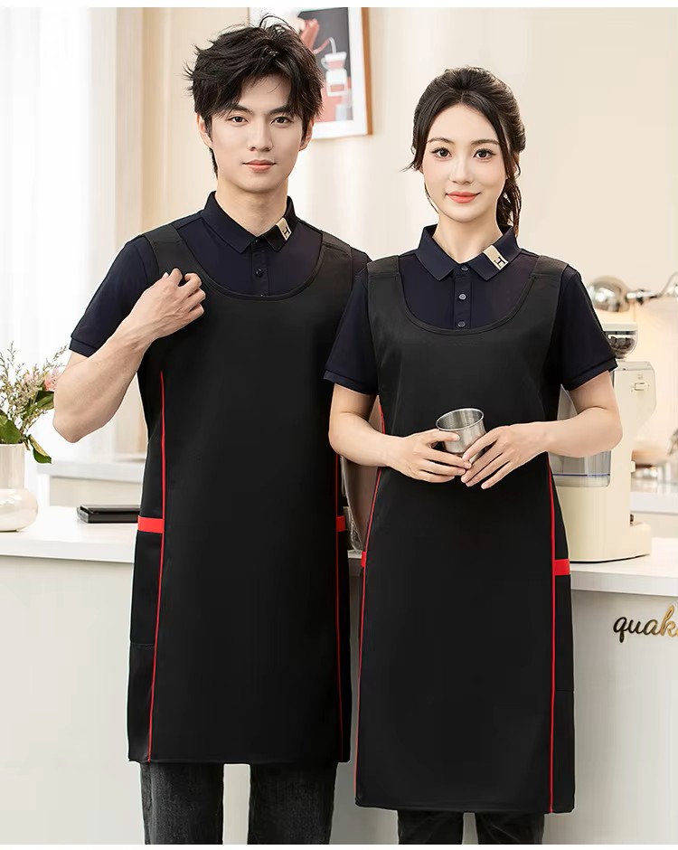 Unisex Satin Waterproof Sleeveless Work Apron (1) Tablier de travail sans manches imperméable en satin unisexe (1)
