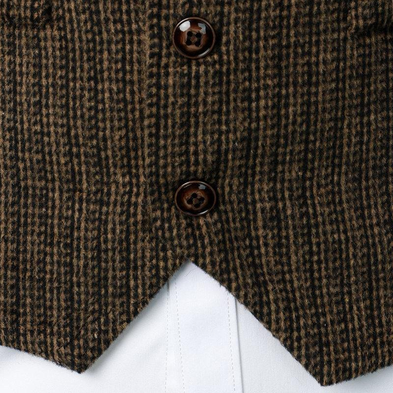 Mens Vintage Striped Spring Summer Suit Vest (2) Herren Vintage Gestreifte Frühlings-Sommer-Anzugweste (2)
