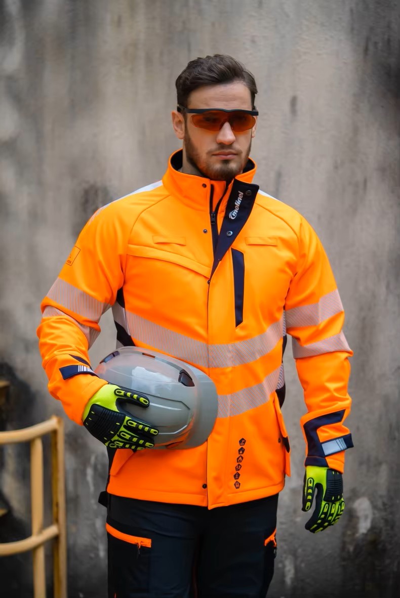 Mens Hi Vis Polyester Electrical Work Jacket (1) Mens Hi Vis Polyester Electrical Work Jacket (1)