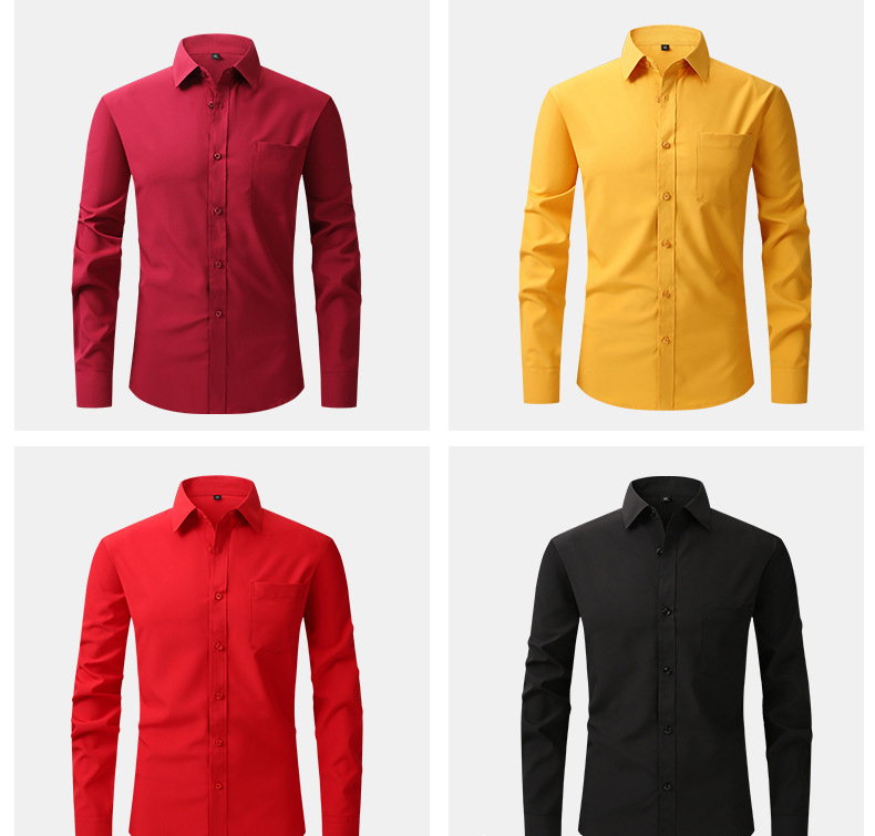 Mens Solid Easy Care Business Commute Shirt (3) Mens Solid Easy Care Business Commute Shirt (3)