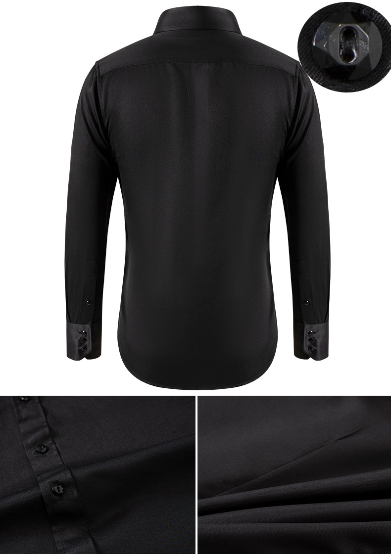 Mens Long Sleeve Slim Fit Smart Casual Shirt (7) Mens Long Sleeve Slim Fit Smart Casual Shirt (7)