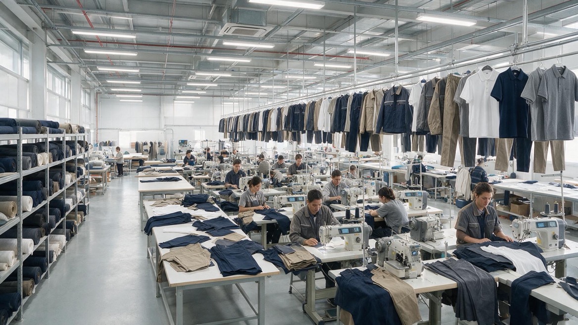 Casual Workwear Manufacturing Floor Casual Workwear Manufacturing Floor