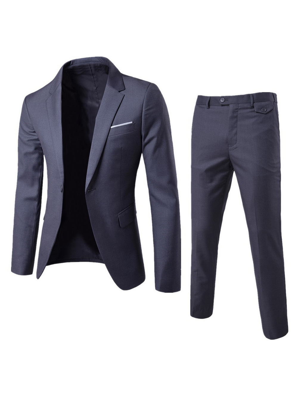Solid Color Business Formal Two-Piece Suit (14) Solid Color Business Formal Two-Piece Suit (14)