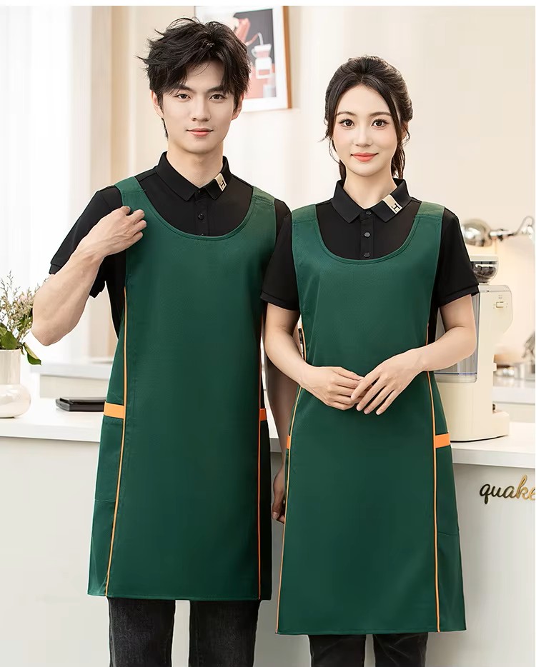 Unisex Satin Waterproof Sleeveless Work Apron (2) Tablier de travail sans manches imperméable en satin unisexe (2)
