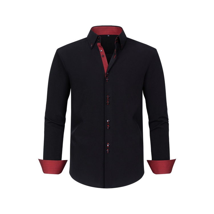 Mens Polka Dot Stretch Double Breasted Shirt (4) Mens Polka Dot Stretch Double Breasted Shirt (4)
