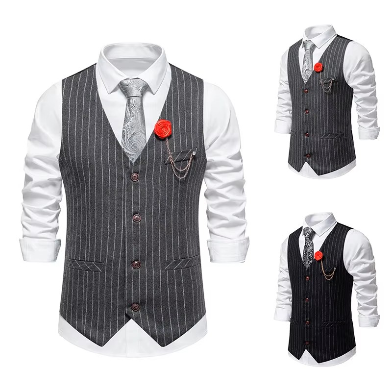 Mens Slim Fit Single Breasted Suit Waistcoat (1) Mens Slim Fit Single Breasted Suit Waistcoat (1)