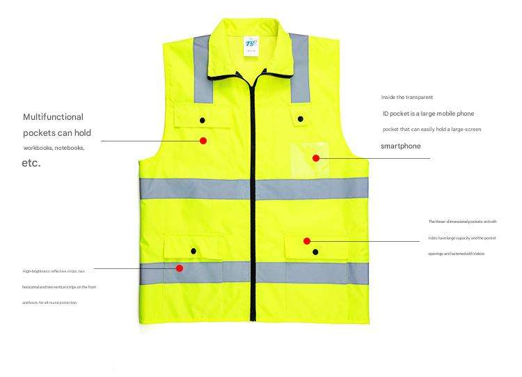 Unisex Oxford Waterproof Hi Vis Safety Vest (1) Unisex Oxford Waterproof Hi Vis Safety Vest (1)