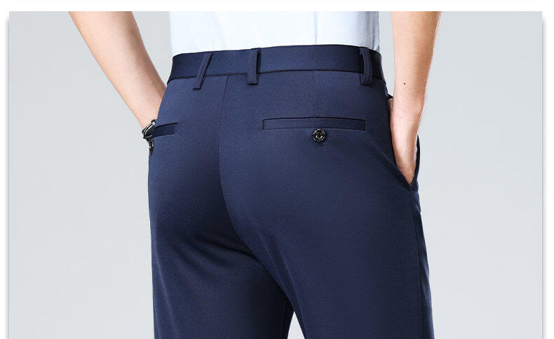 Mens Solid Stretch Straight Fit Dress Pants (8) Mens Solid Stretch Straight Fit Dress Pants (8)