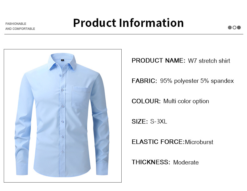 Mens Solid Easy Care Business Commute Shirt (1) Mens Solid Easy Care Business Commute Shirt (1)