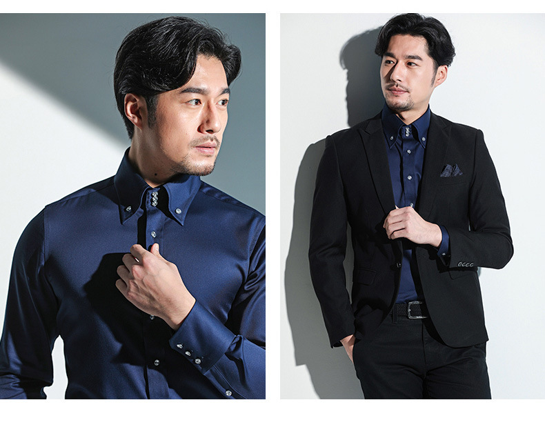 Mens Long Sleeve Slim Fit Smart Casual Shirt (4) Mens Long Sleeve Slim Fit Smart Casual Shirt (4)
