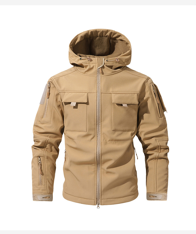 Mens Fleece Hooded Mountain Winter Jacket (2) Mens Fleece Hooded Mountain Winter Jacket (2)