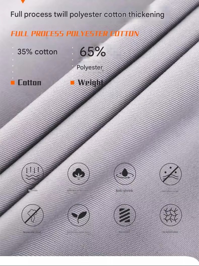 Unisex Custom Breathable Cotton Work Uniform (7) Unisex Custom Breathable Cotton Work Uniform (7)