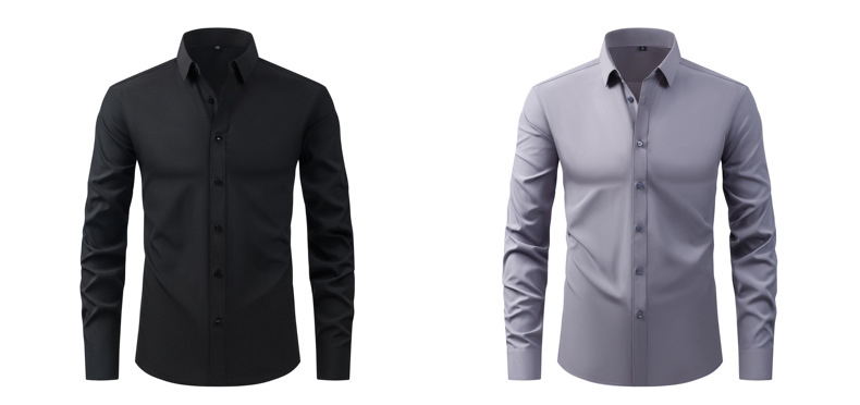 Mens Lightweight Easy Iron Stretch Work Shirt (5) Mens Lightweight Easy Iron Stretch Work Shirt (5)