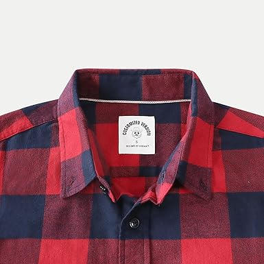 100% Cotton Plaid Long Sleeve Casual Shirt (5) 100% Cotton Plaid Long Sleeve Casual Shirt (5)
