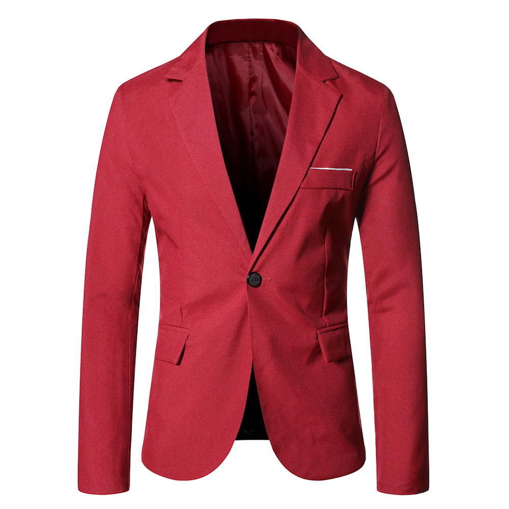 Men's Slim-Fit Single-Breasted Casual Thickened Blazer (1) Men's Slim-Fit Single-Breasted Casual Thickened Blazer (1)