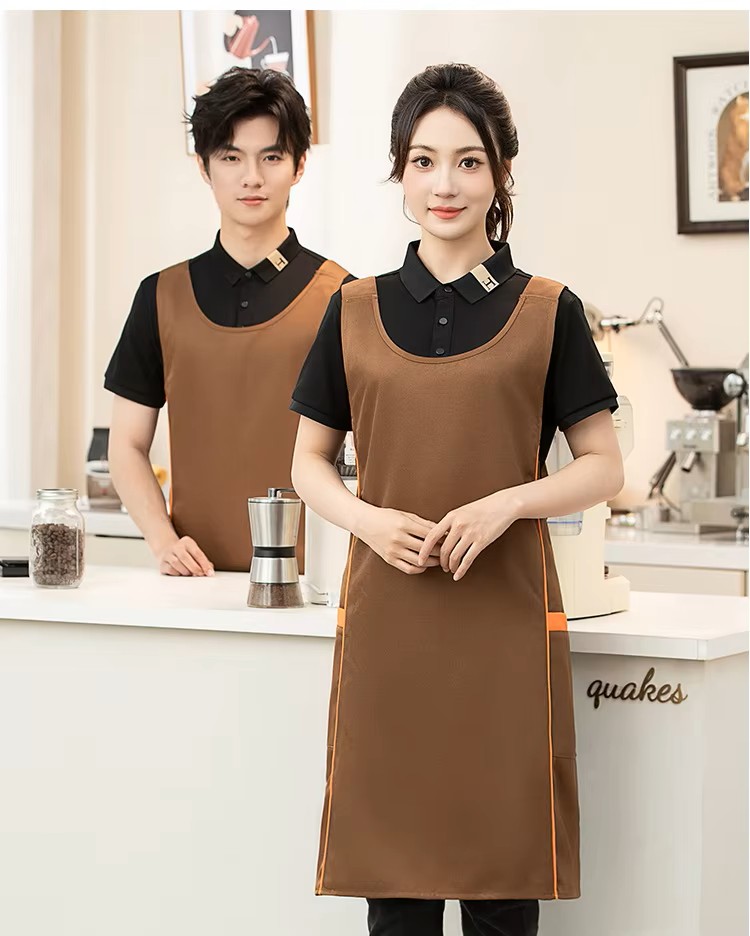 Unisex Satin Waterproof Sleeveless Work Apron (3) Tablier de travail sans manches imperméable en satin unisexe (3)