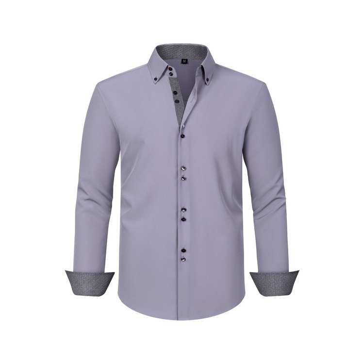 Mens Polka Dot Stretch Double Breasted Shirt (5) Mens Polka Dot Stretch Double Breasted Shirt (5)
