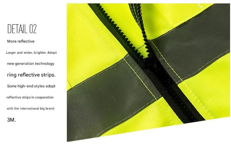 Unisex Zipper Multi Pocket Hi Vis Safety Vest (5) Unisex Zipper Multi Pocket Hi Vis Safety Vest (5)