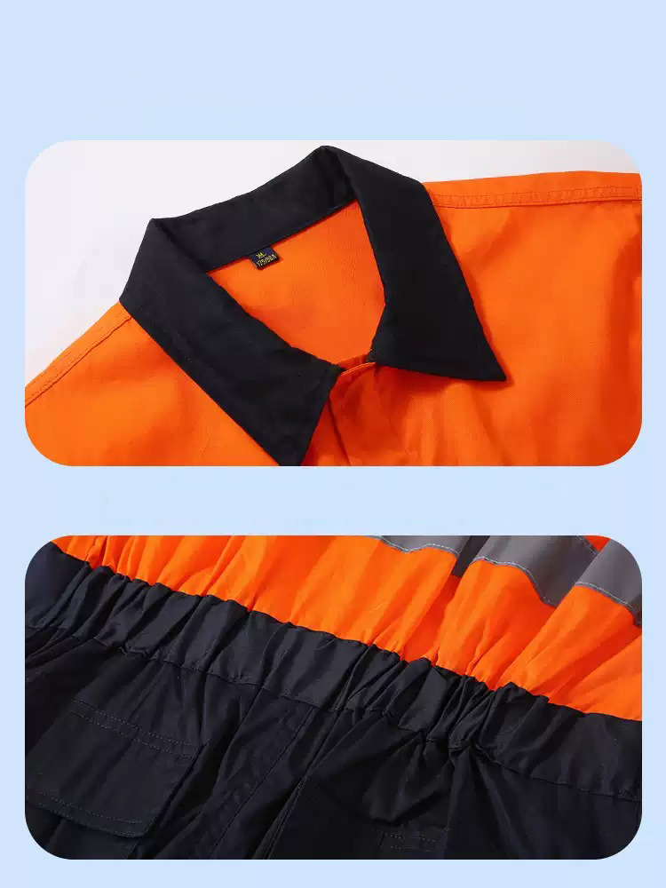 Mens Summer Cotton Hi Vis Work Coveralls (2) Mens Summer Cotton Hi Vis Work Coveralls (2)