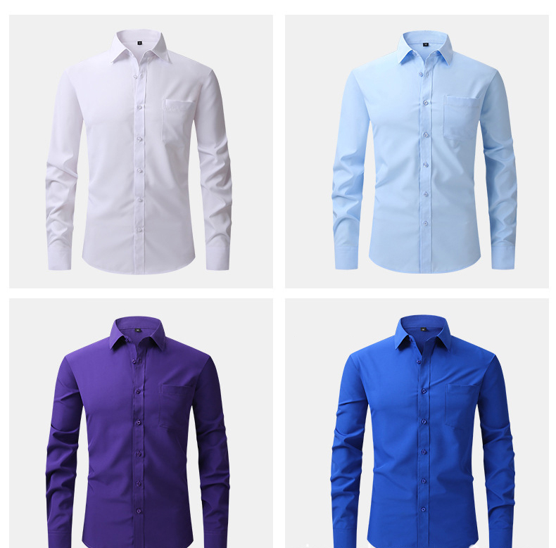 Mens Solid Easy Care Business Commute Shirt (9) Mens Solid Easy Care Business Commute Shirt (9)