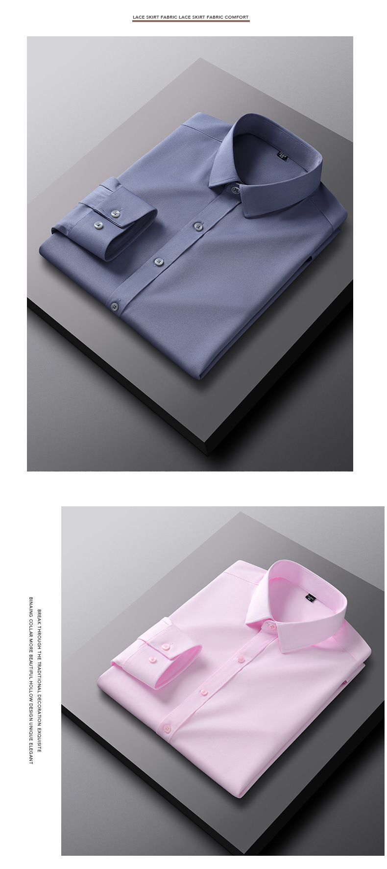 Mens Long Sleeve Comfort Stretch Work Shirt (5) Mens Long Sleeve Comfort Stretch Work Shirt (5)