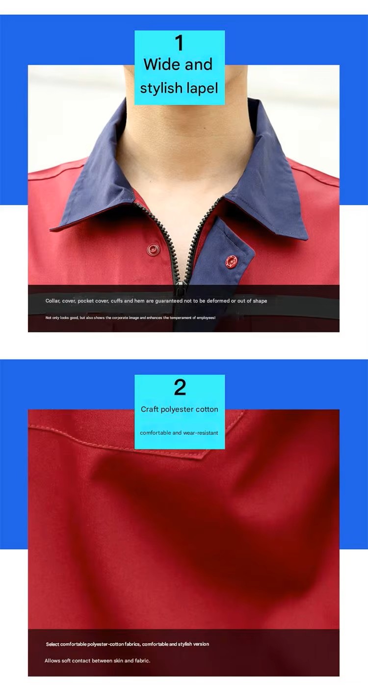 Unisex Custom Short Sleeve Workshop Work Suit (4) Unisex Custom Short Sleeve Workshop Work Suit (4)