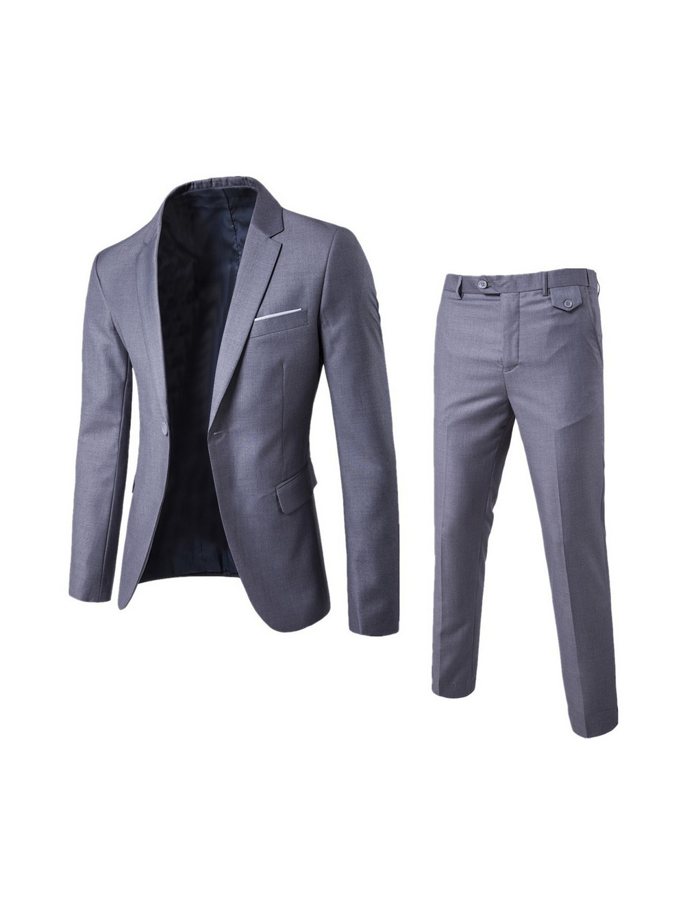 Solid Color Business Formal Two-Piece Suit (9) Solid Color Business Formal Two-Piece Suit (9)