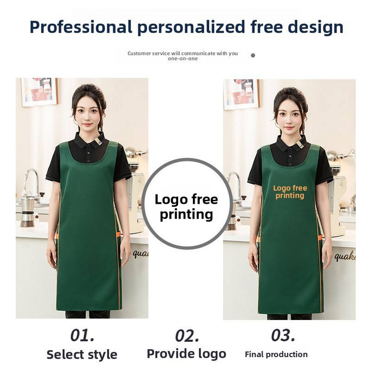 Unisex Satin Waterproof Sleeveless Work Apron (1) Tablier de travail sans manches imperméable en satin unisexe (1)