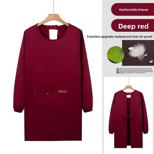 Unisex Waterproof Reversible Long Sleeve Apron (3) Unisex Waterproof Reversible Long Sleeve Apron (3)