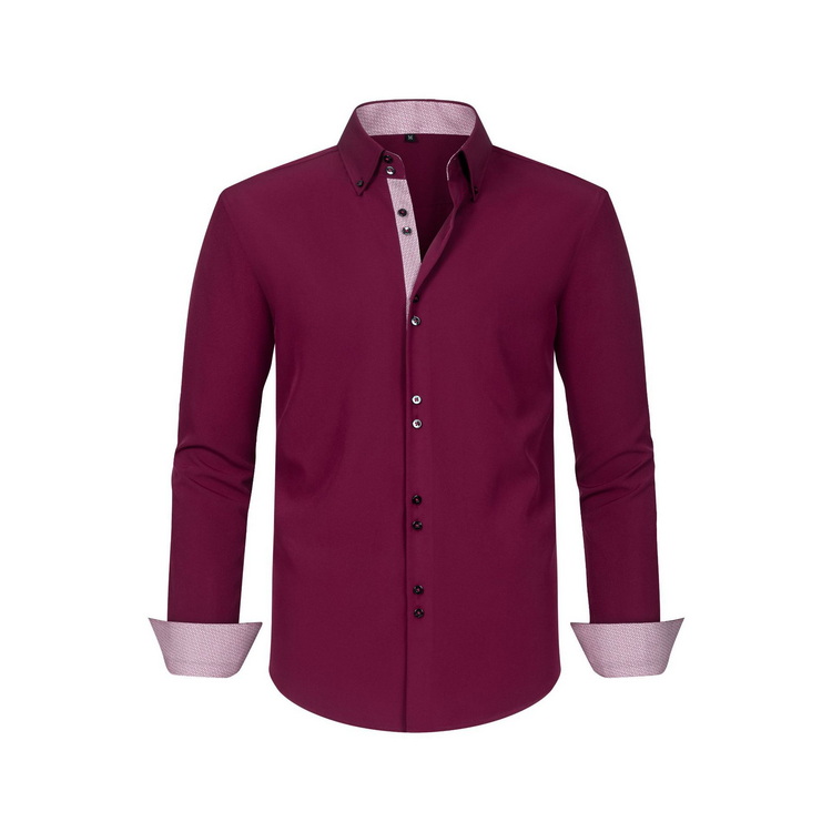 Mens Polka Dot Stretch Double Breasted Shirt (9) Mens Polka Dot Stretch Double Breasted Shirt (9)