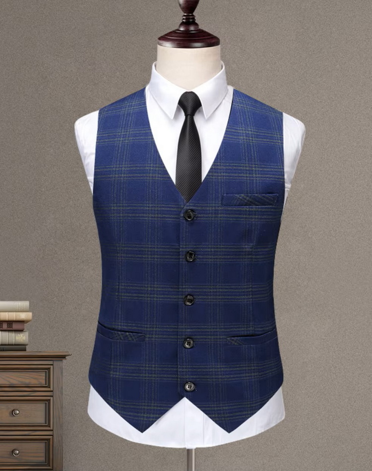 Mens Formal Polyester Blend Work Tuxedo Vest (5) Rompi Tuksedo Kerja Campuran Poliester Formal Pria (5)