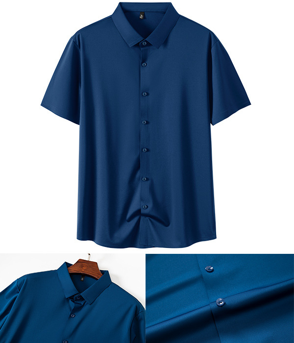 Mens Stretch Short Sleeve Iron Free Shirt (10) Mens Stretch Short Sleeve Iron Free Shirt (10)