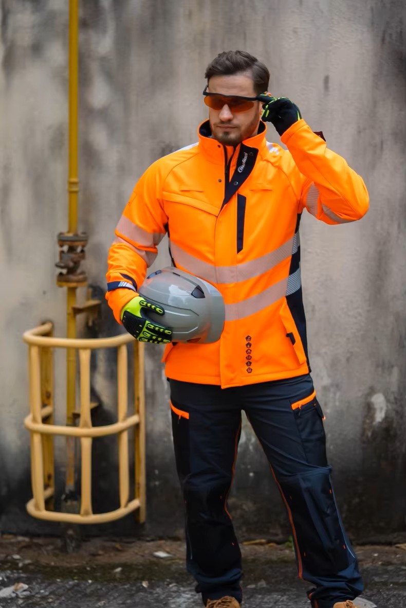 Mens Hi Vis Polyester Electrical Work Jacket (2) Mens Hi Vis Polyester Electrical Work Jacket (2)