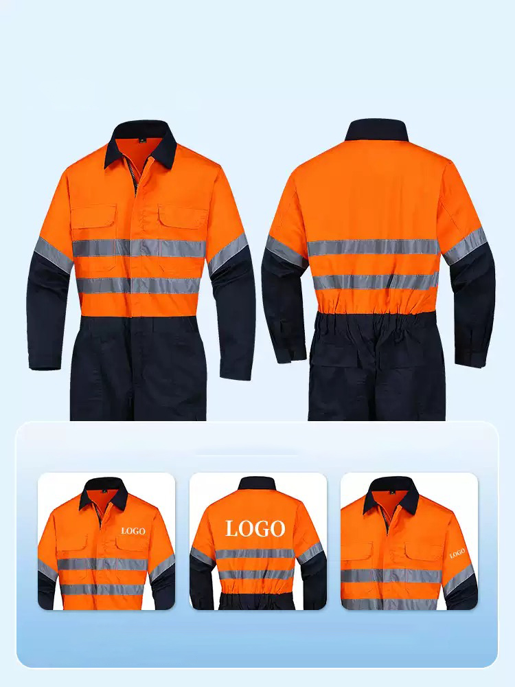 Mens Summer Cotton Hi Vis Work Coveralls (1) Mens Summer Cotton Hi Vis Work Coveralls (1)