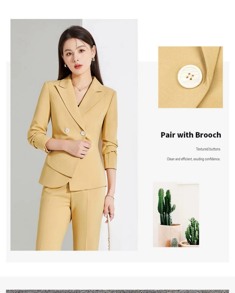 Womens Business V Neck Formal Suit Outfit (1) Womens Business V Neck Formal Suit Outfit (1)