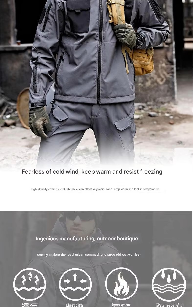 Mens Camo Waterproof Soft Shell Tactical Jacket (2) Mens Camo Waterproof Soft Shell Tactical Jacket (2)