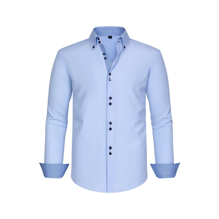 Mens Polka Dot Stretch Double Breasted Shirt (13) Mens Polka Dot Stretch Double Breasted Shirt (13)